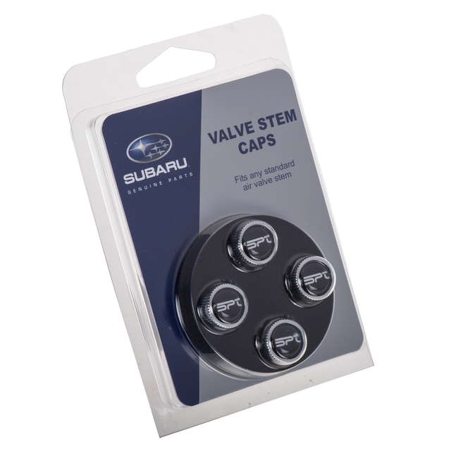 SOA342L135 - Exterior: Subaru Performance Tuning SPT) Valve Stem Tire Caps OEM NEW Genuine for Subaru: Forester, Impreza, Legacy, Outback Image