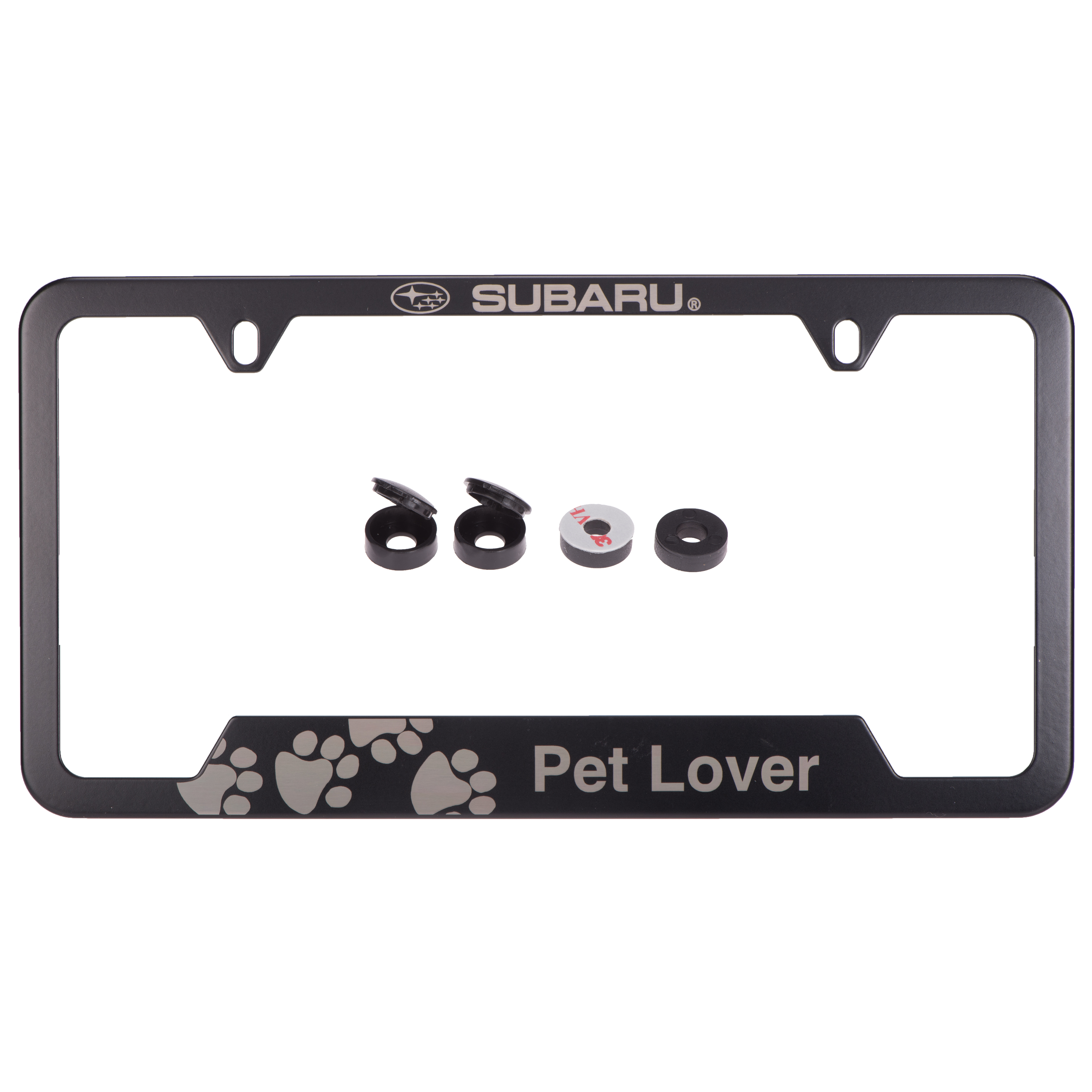 SOA342L165 - Exterior: OEM NEW 2019-2020 Subaru BRZ Crosstrek License Plate Frame Pet Lover SOA342L165 for Subaru: Ascent, BRZ, Crosstrek, Forester, Impreza, Legacy, Outback, Solterra, WRX Image