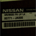 80771JA000 - Body: Window Regulator for Nissan: Altima Image