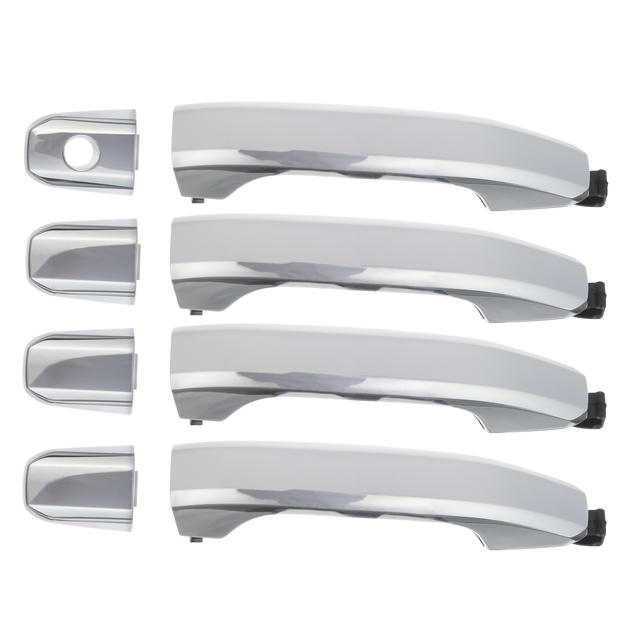 22940646 - Exterior: 2015 Tahoe Yukon Escalade Suburban Full Door Handle Set of 4 Chrome OEM NEW for GM Image