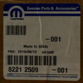 82212509 - : 09 10 11 12 13 14 Dodge Journey Roof Rack Cross Bars MOPAR GENUINE OEM BRAND NEW for Mopar Image