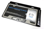 83S35 - Exterior: License Plate Frame - Polished with CX-3 Logo for Mazda: CX-3 Image
