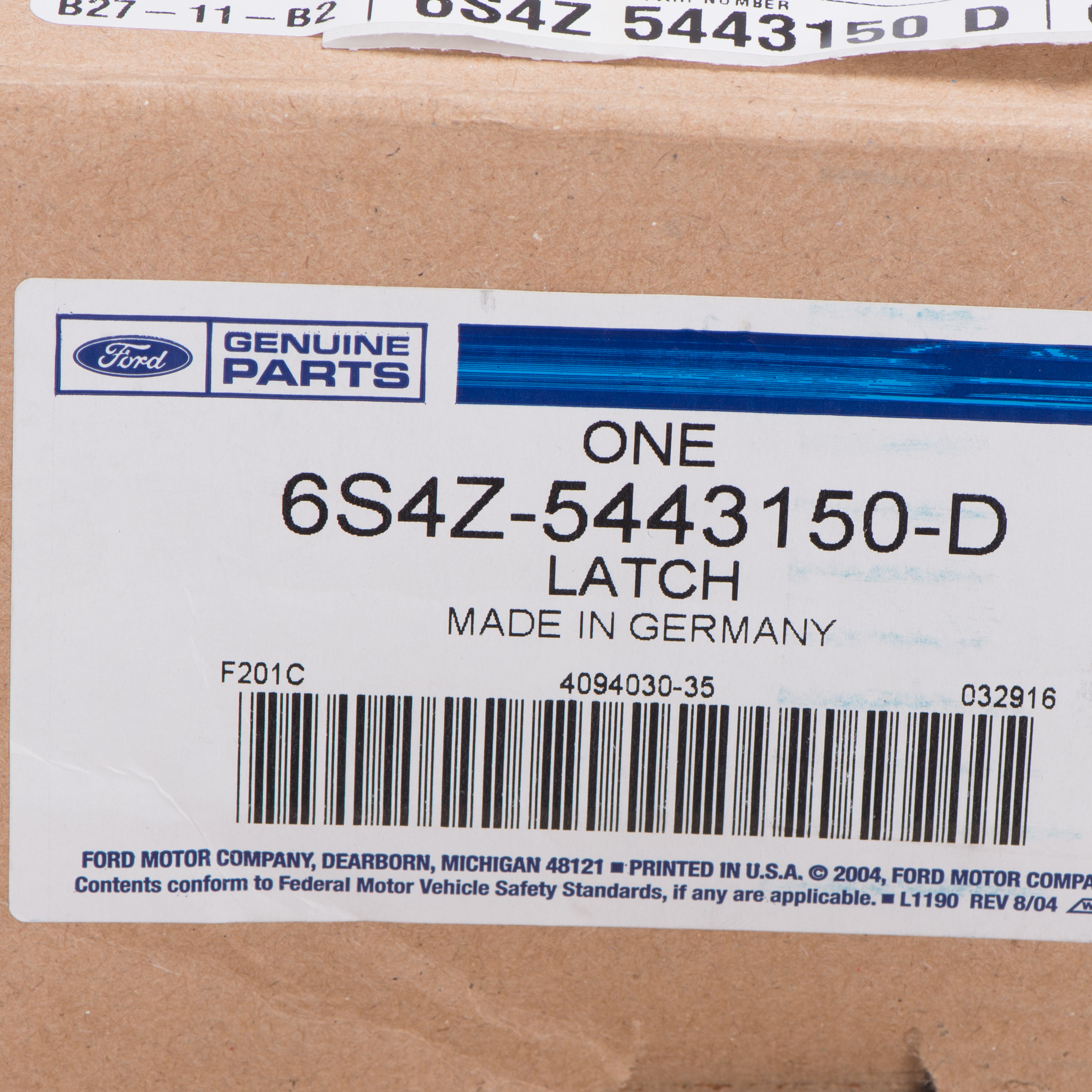 6S4Z5443150D - : OEM NEW 2000-2007 Ford Focus Latch Trunk Lock Actuator Motor 6S4Z-5443150-D for Ford: Focus Image