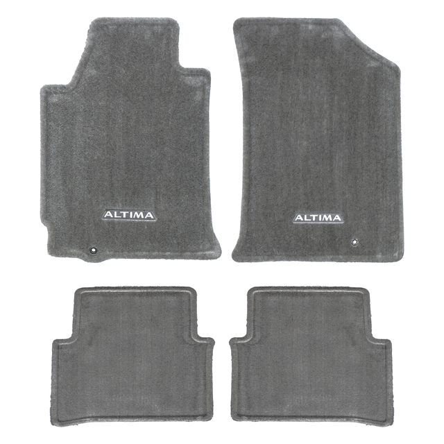 999E2UT010GY - Interior: OEM NEW 2009-2012 Nissan Altima Front Rear Gray Carpeted Floor Mat 999E2-UT010GY for Nissan: Altima Image