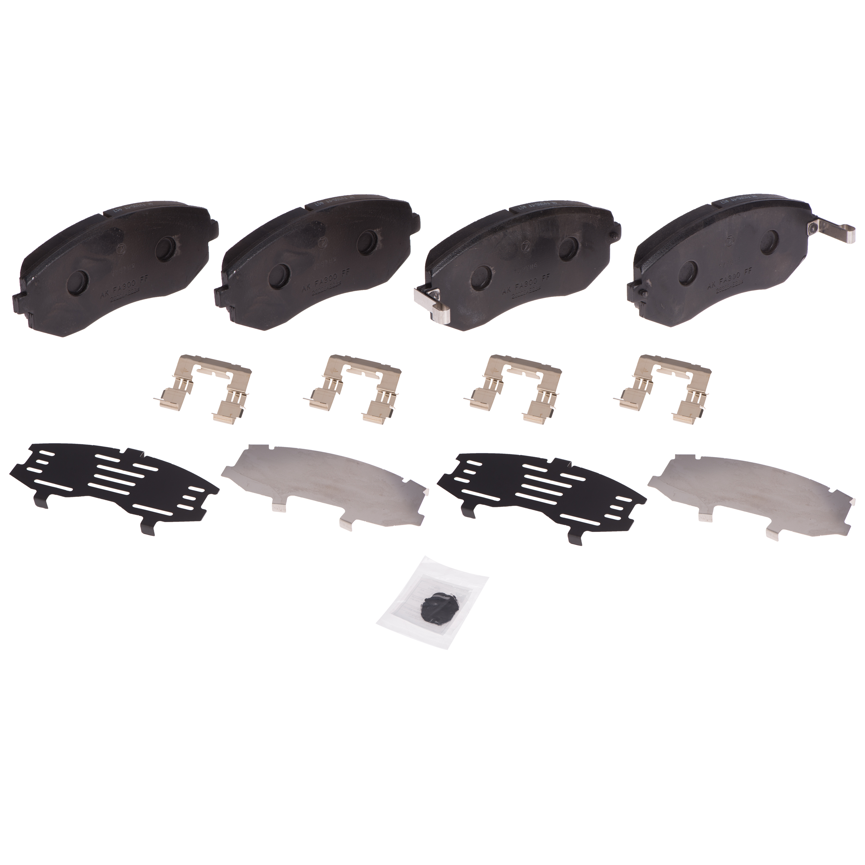26296FG010 - Brakes: OEM NEW 2002-2014 Subaru Impreza Legacy 2.5L Front Disc Brake Pad Set 26296FG010 for Subaru: Baja, Forester, Impreza, Legacy, Outback Image