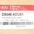 D9048ADU02 - Exterior: Door Handle Pocket Protector, Clear Appliqu? for Kia: Cadenza, Carnival, Forte, Forte5, K5, K900, Niro, Niro EV, Optima, Rio, Sedona, Seltos, Sorento, Soul, Soul EV, Sportage, Telluride Image