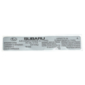 73772AG02A - Body: AC Label for Subaru: Legacy, Outback Image