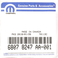 68078247AA - Air Conditioners and Heaters: A/c Discharge Line, Manual Transmission for Dodge: Ram 2500, Ram 3500 | Ram: 2500, 3500 Image