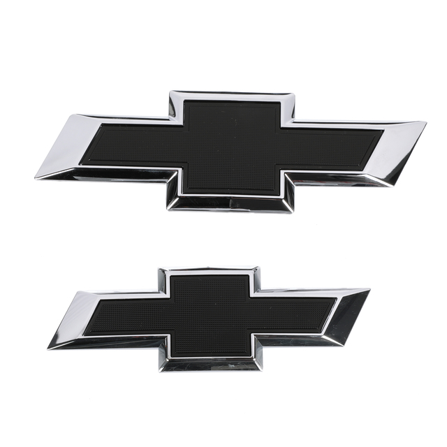 84188542 - Exterior: OEM NEW 19-21 GM Chevrolet Blazer Front &amp; Rear Black Bowtie Emblem Kit 84188542 for Chevrolet: Blazer Image