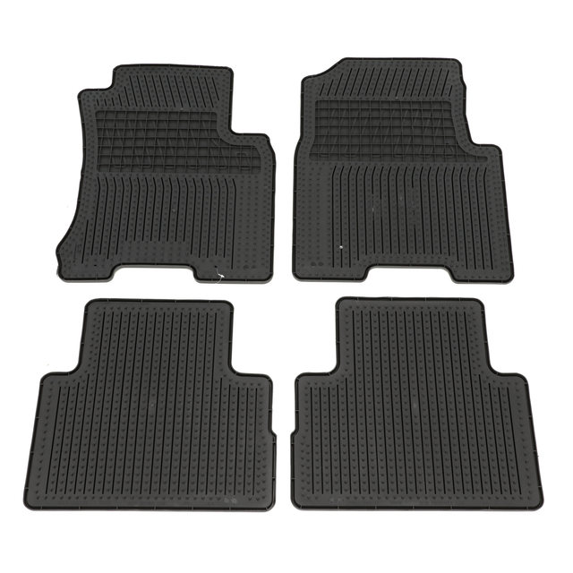 999E1GU001BV - : 2008-2013 Nissan Rogue Black All Weather Rubber Front &amp; Rear Floor Mats OEM NEW for Nissan: Rogue Image