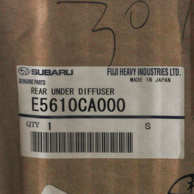 E5610CA000 - Exterior: OEM NEW 2013-2020 Subaru BRZ Limited 2.0L Rear Lower Bumper Diffuser E5610CA000 for Subaru: BRZ Image