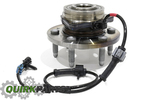 84856655 - Brakes: Front Wheel Hub and Bearing Assembly with Wheel Speed Sensor for Cadillac: Escalade | Chevrolet: Avalanche 1500, Silverado 1500, Silverado 1500 Classic, Silverado 1500 HD, Silverado 1500 HD Classic, Tahoe | GMC: Sierra 1500, Sierra 1500 Classic, Sierra 1500 HD, Sierra 1500 HD Classic, Yukon Image