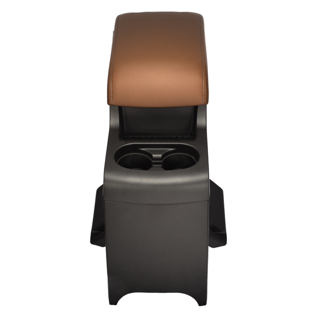 DB5Z78045A36AC - Interior: 2011-2015 Ford Explorer Center Console 2nd Second Row Charcoal Black / Pecan OEM for Ford: Explorer Image