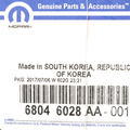 68046028AA - Cooling: OEM NEW 2007-17 Mopar Jeep Cherokee Compass Patriot Water Pump Gasket 68046028AA for Chrysler: 200, Sebring | Dodge: Avenger, Caliber, Dart, Journey | Fiat: 500X | Jeep: Cherokee, Compass, Patriot, Renegade | Ram: ProMaster City Image