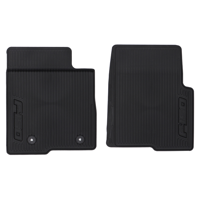 AL3Z1513086AA - Interior: 2010-2014 Ford F-150 Regular Cab Floor Mats All Weather Rubber Front Row OEM NEW for Ford: F-150 Image