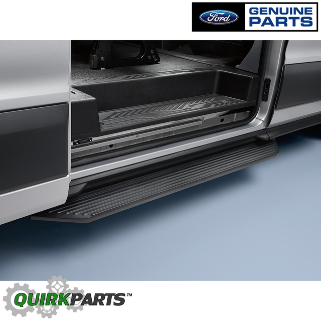 FK3Z16450BA - Exterior: 2015-2016 Ford Transit Long Side Step Bar Tempest Gray Passenger Load Door OEM for Ford: Transit-150, Transit-250, Transit-350, Transit-350 HD Image