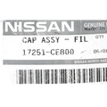 17251CE800 - Fuel System: Fuel Cap for Nissan: 350Z Image