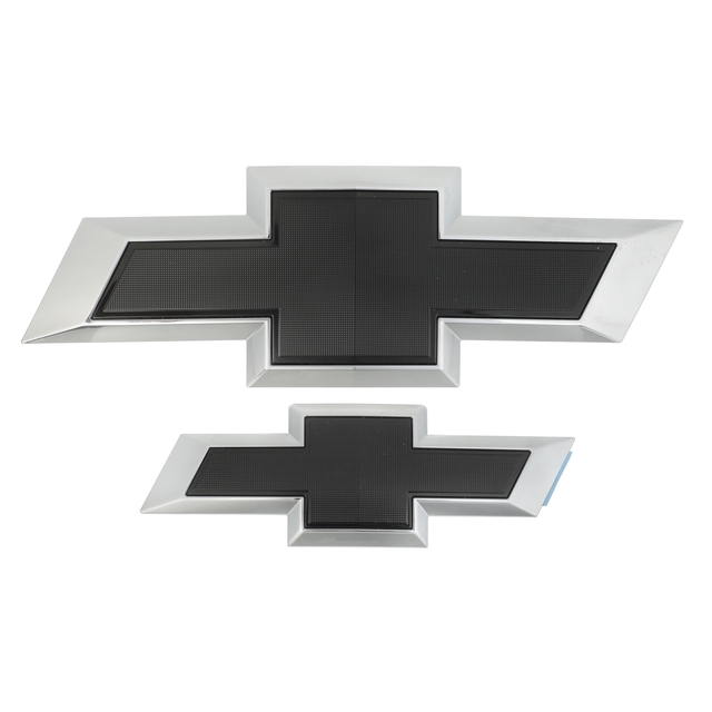 84722856 - Exterior: OEM NEW 15-20 GM Chevrolet Tahoe Front and Rear Bowtie Emblems in Black 84722856 for GM Image