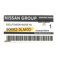 906823LM0D - Body: Handle, Inside Gasket for Nissan: NV200 Image