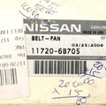 117206B705 - : OEM NEW 1999-2002 Nissan GLE GXE Mini Van Quest Alternator Fan Belt 11720-6B705 for Nissan: Quest Image