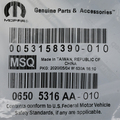 6505316AA - 5.7L Gas; Engine: Hex Flange Lock Nut, Mounting for Chrysler: 300, 300M, Aspen, Concorde, Pacifica, PT Cruiser, Sebring, Town &amp; Country, Voyager | Dodge: Avenger, Caravan, Challenger, Charger, Dakota, Durango, Grand Caravan, Intrepid, Journey, Magnum, Neon, Nitro, Ram 1500, Ram 2500, Ram 3500, Stratus, Viper | Fiat: 500 | Jeep: Cherokee, Commander, Compass, Grand Cherokee, Grand Cherokee L, Grand Wagoneer, Liberty, Wagoneer, Wrangler | Ram: 1500, 1500 Classic, 2500, 3500, Dakota, ProMaster 1500, ProMaster 2500, ProMaster 3500 | SRT: Viper Image