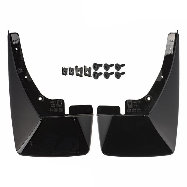 19212787 - Exterior: Chevy GMC Rear Molded Black Splash Guards OEM NEW Genuine for Chevrolet: Suburban 1500, Suburban 2500 | GMC: Yukon, Yukon XL 1500, Yukon XL 2500 Image