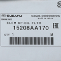 15208AA170 - : OEM NEW 2015-2020 Subaru Impreza WRX 2.0L Engine Oil Filter Complete 15208AA170 for Subaru: BRZ, WRX Image