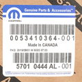 57010444AN - : B Pillar Applique, Right for Mopar Image