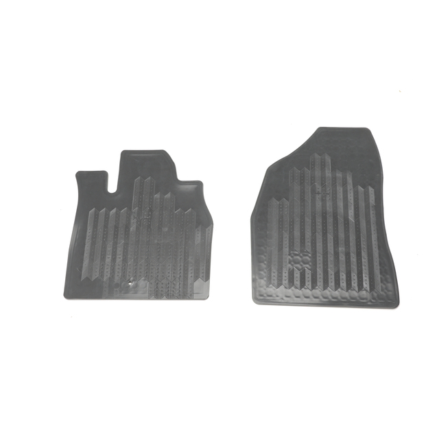 17800143 - Interior: 2006-2011 Chevrolet HHR Front All Weather Vinyl Floor Mats Gray with Logo OEM for Chevrolet: HHR Image