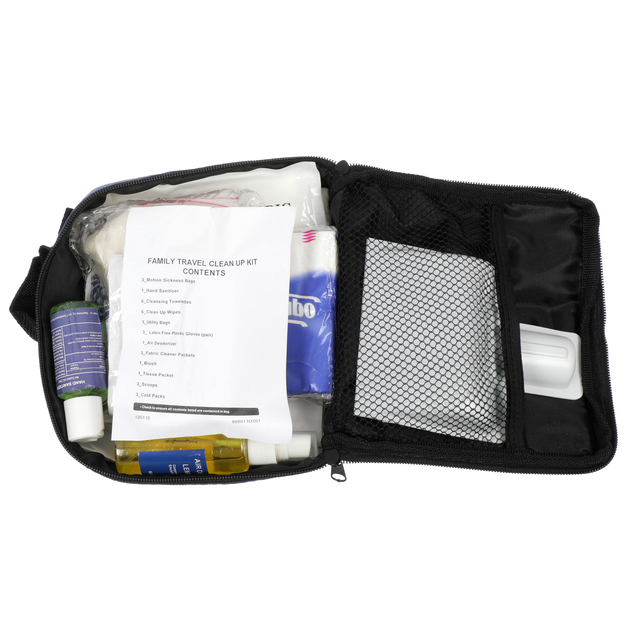 999M1NX000 - Interior: Family Travel Clean-Up Kit for Nissan: 200SX, 240SX, 300ZX, 370Z, 720, Altima, Armada, Axxess, Cube, Frontier, GT-R, Juke, Kicks, LEAF, Maxima, Murano, NV1500, NV200, NV2500, NV3500, NX, Pathfinder, Pickup, Pulsar, Pulsar NX, Qashqai, Quest, Rogue, Rogue Sport, Sentra, Stanza, TITAN, TITAN XD, Van, Versa, Versa Note, Xterra Image