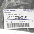 91112SA210 - : OEM NEW 2003-2008 Subaru Forester Left Molding Assembly Garish Fender 91112SA210 for Subaru: Forester Image