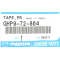 GHP972864 - : OEM NEW 14-19 Mazda 3 CX-3 CX-9 6 Left Right Door Shell Tape Protector GHP972864 for Mazda: 3, 6, CX-3, CX-30, CX-50, CX-70, CX-9, CX-90 Image