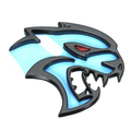 68394606AB - Exterior Ornamentation: Hellcat Nameplate, Right for Dodge: Challenger Image