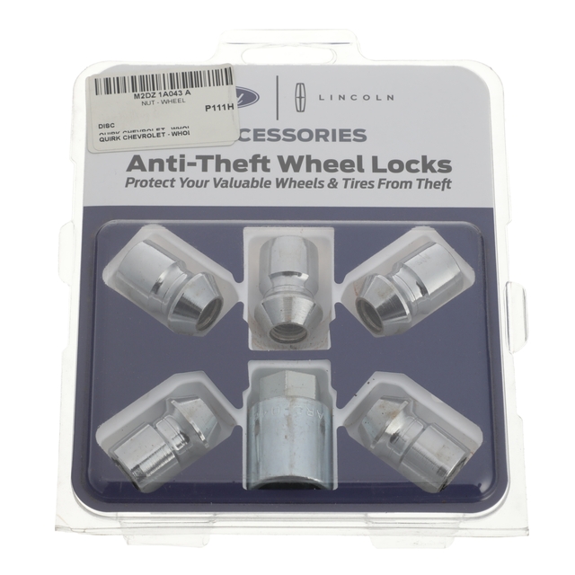 M2DZ1A043A - Wheels: Wheel Locks - Chrome Plated For Exposed Lugs for Ford Image