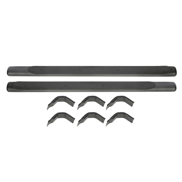 T99T69BU50 - : 2005-2025 Nissan Frontier Left &amp; Right Step Rails Tube 2 Piece Set Grey for Nissan: Frontier Image