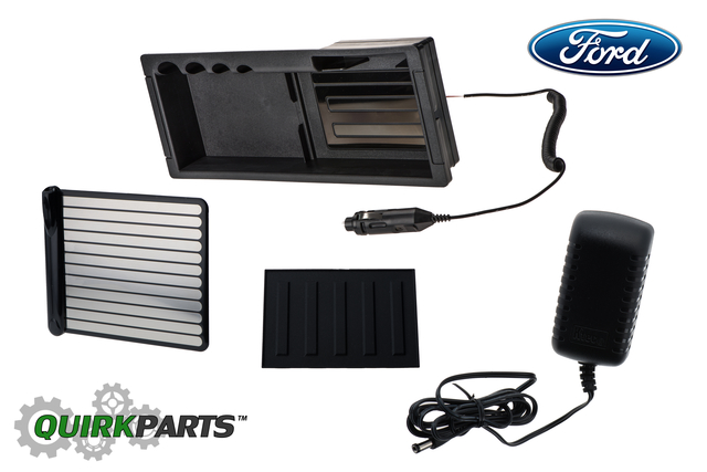 VEL3Z19A464C - Audio/Video: 11-2016 Ford F250 Super Duty 08-14 F150 Center Console Wireless Charge Tray OEM for Ford: E-350 Super Duty, E-450 Super Duty, F-150, F-250 Super Duty, F-350 Super Duty, F-450 Super Duty, F-550 Super Duty Image