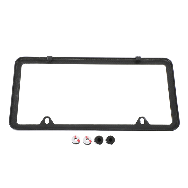 SOA342L142 - Exterior: OEM NEW 2011-16 Subaru Forester License Plate Frame Carbon Fiber Slim SOA342L142 for Subaru: Ascent, BRZ, Crosstrek, Forester, Impreza, Legacy, Outback, Tribeca, WRX Image