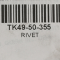 TK4950355 - Body: Center Bracket Rivet for Mazda: CX-9 Image