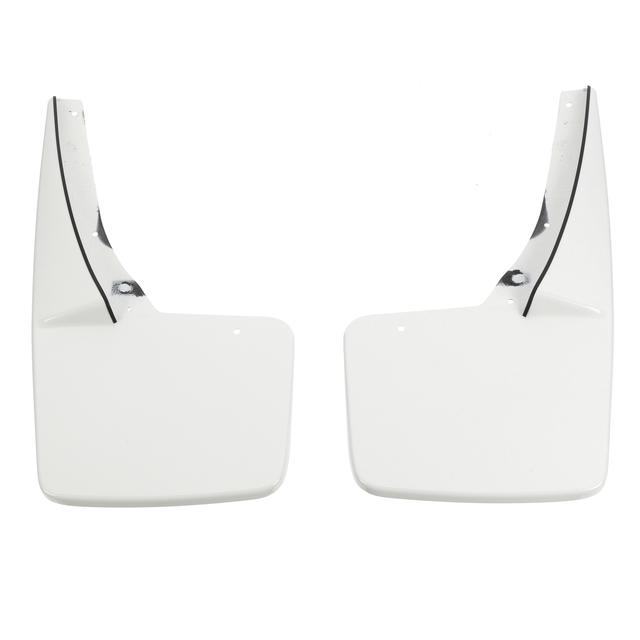 19212804 - Exterior: Chevy GMC Front Moulded White Splash Guards OEM NEW Genuine for Chevrolet: Avalanche, Suburban 1500, Suburban 2500, Tahoe | GMC: Yukon, Yukon XL 1500, Yukon XL 2500 Image