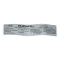 73772AE09A - Body: AC Label for Subaru: Baja, Legacy, Outback Image