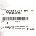 57731AL69A - : OEM NEW 2018-2019 Subaru Legacy 2.5i Driver Sd Fog Lamp Cover Bezel 57731AL69A for Subaru: Legacy Image