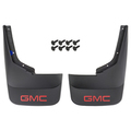 19212553 - Body: Splash Guards, Rear Molded, Red GMC Logo for GMC: Sierra 1500, Sierra 2500 HD, Sierra 3500 HD Image