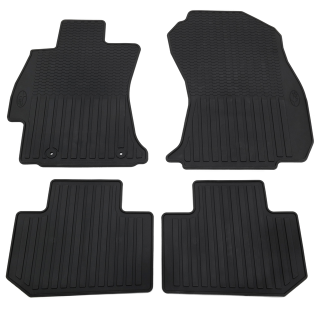 J501SSG200 - Interior: 2014-2015 Subaru Forester All Weather Floor Mats Rubber Black OEM NEW for Subaru: Forester Image