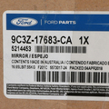 9C3Z17683CA - Body: Mirror for Ford: F-250 Super Duty, F-350 Super Duty, F-450 Super Duty Image