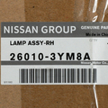 260103YM8A - Electrical: Headlamp Assembly for Nissan: Juke Image