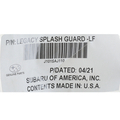 J101SAJ110 - : Splash Guard F Left-hand for Subaru Image