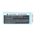 99053CA000 - Body: Caution Label for Nissan: Cube, Juke, Murano, Quest, Rogue Image