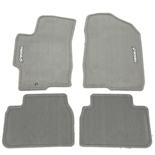 8BH35AA4 - Interior: OEM NEW 2007-2008 Mazda 6 Mazdaspeed Sedan Grey Carpet Floor Mats 00008BH35AA4 for Mazda: 6 Image