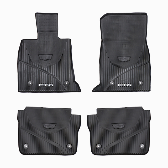 84025489 - Interior: 2016-2019 Cadillac CT6 Front &amp; Rear All Weather Floor Mats for Cadillac: CT6 Image