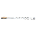 15207233 - : OEM NEW 04-08 GM Chevrolet Sport "Colorado LS" Emblem Nameplate Chrome 15207233 for GM Image